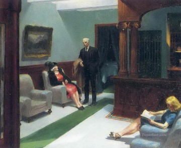 Edward Hopper Painting - vestíbulo del hotel Edward Hopper